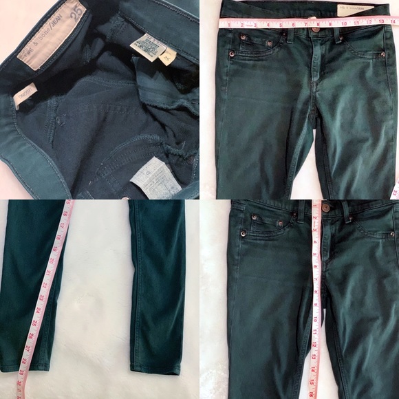 Rag and Bone/Jean Leggings in Green Forest - Picture 8 of 8